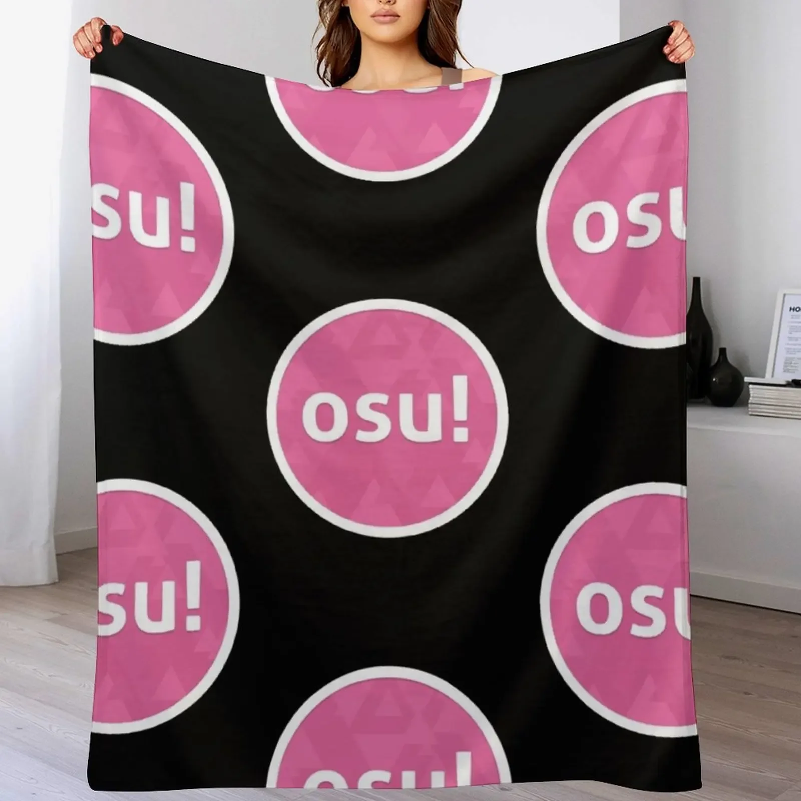 

osu! Throw Blanket Bed covers Flannel Fabric Kid'S Soft Blankets