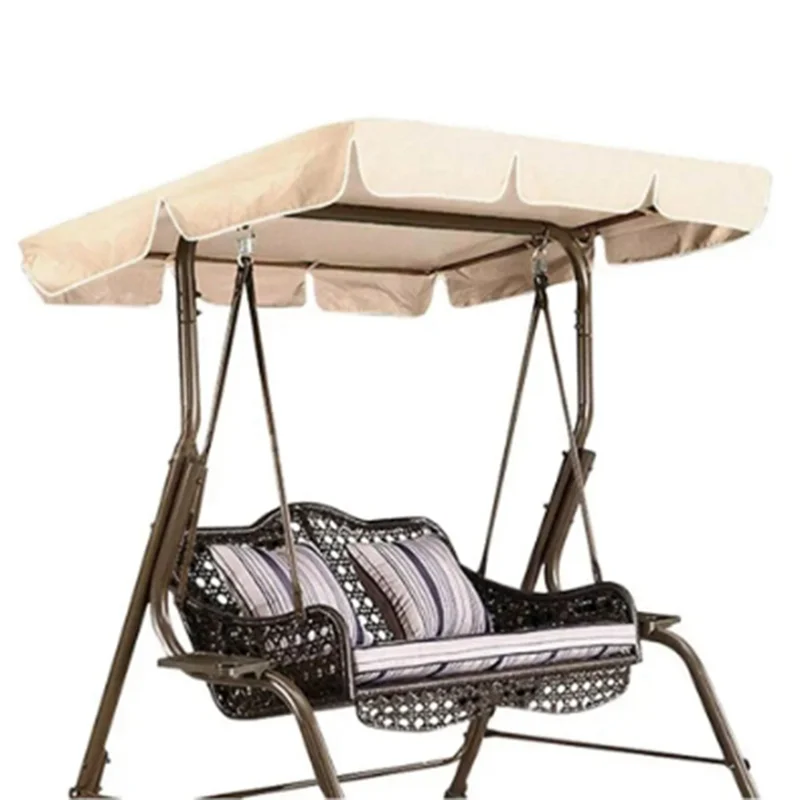 

ALIM-Outdoor Swing Top Cover Chair Cover Sun Canopy Cover Park Swing Rain Shelter Waterproof Furniture Cover