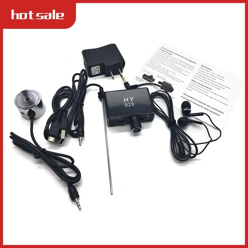 

A52I-Water Pipe Leak Detector Sensor Pipe Leakage Monitor Tester Kit With Dual Probes Earphone Pipeline Locator Accessory