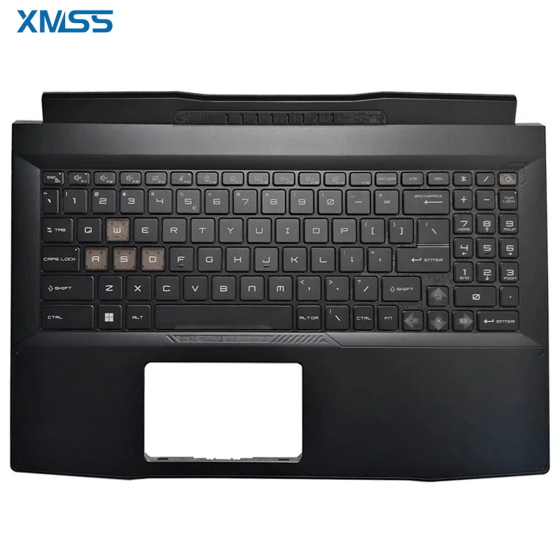 

New US Upper Case Palmrest Keyboard RGB Backlit For MSI Katana 15 B13v MS-1585