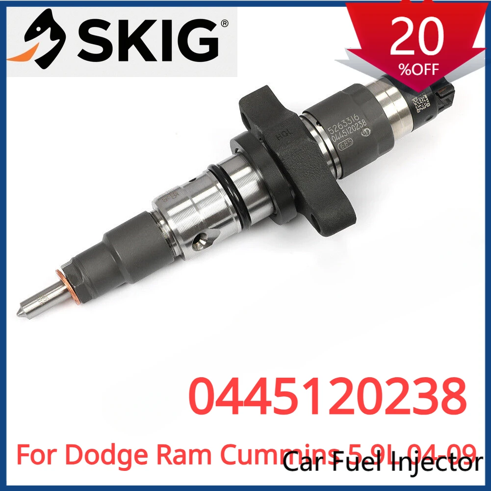 

Suitable 0445120238 New Diesel Fuel Injector For Cummins Dodge Ram 2500 3500 5.9L 2004 2005 2006 2007 2008 2009