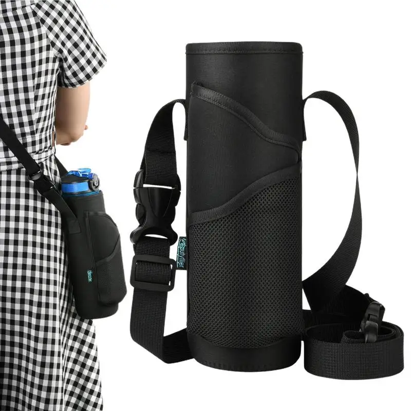 Tumbler Strap Carrier Water Bottle Case Holder Bag Pouch Strap Neoprene Pouch Holder Shoulder Strap With Hand Strap For Hiking