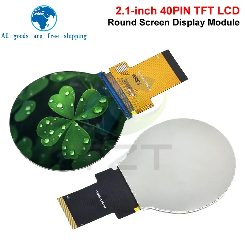 

TZT IPS 2.1 inch 40PIN SPI 262K TFT LCD Round Screen Display No Touch ST7701 Drive IC 480*480 RGB Interface For Arduino UNO R3