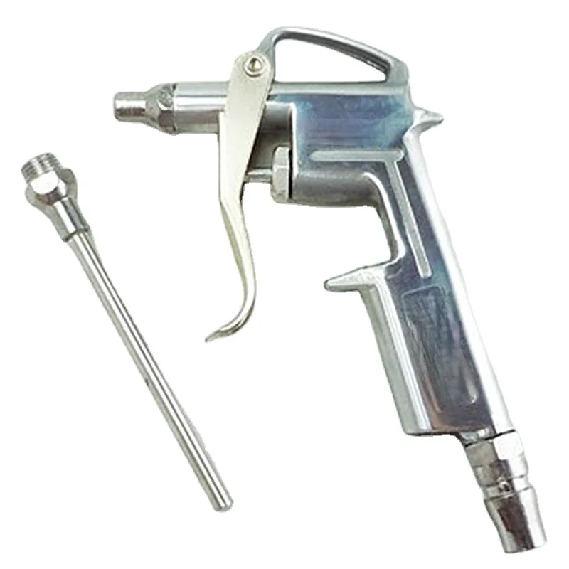Air Blow Gun ปืนพก Trigger ทำความสะอาด Compressor Dust Blower 8นิ้วเครื่องมือทำความสะอาดหัวฉีดคอมเพรสเซอร์ Air Blow Gun อุปกรณ์เสริม