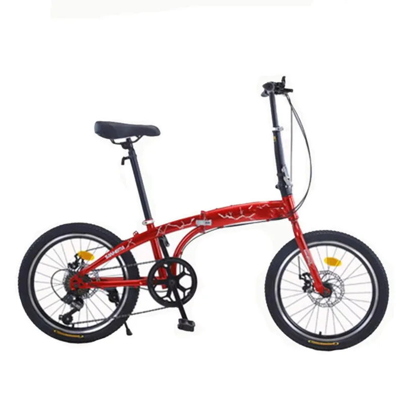 Single/Variable Speed Portable Mini Bicycle Non-Slip Road Bike for Adult Children Student 14 Inch Foldable Ultra-Light Bicycle