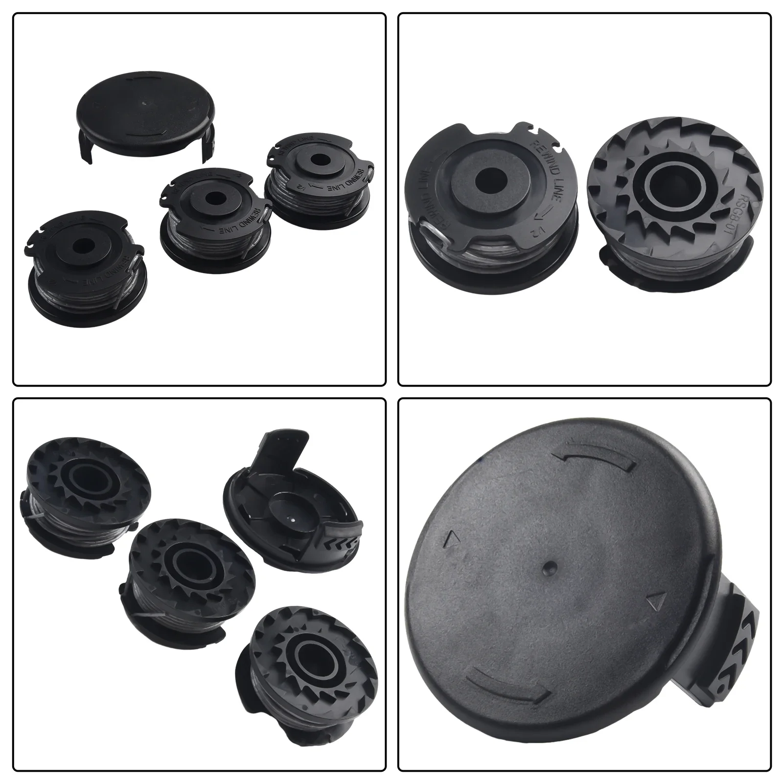 Trimmer Accessory Kit With Replacement Spool Cover And Line For Bosch ART 23 SL 26 SL 24 27 30 36 Li 3600HA5000 3600HA5100