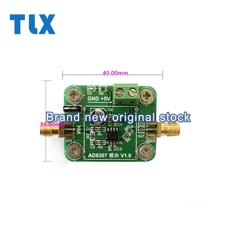 Módulo detector logarítmico AD8307 frecuencia RF hasta 500MHz -75dBm-16dBm amplificador logarítmico