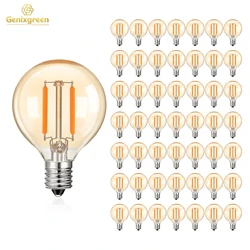 1,5 w LED G40 ersetzen Glühbirnen für Innen-Außen-Lichterketten E12 E14 Basis 220V Vintage Globus Gold Tönung Glas dimmbare Glühbirne