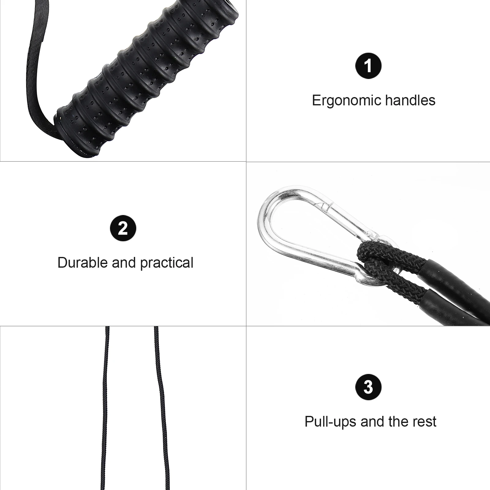 

1 set Muscle Trainer Fitness Equipment Resistance Bands Pulley Cable System Ropes Biceps Tricep Attachment Workout Lightweight