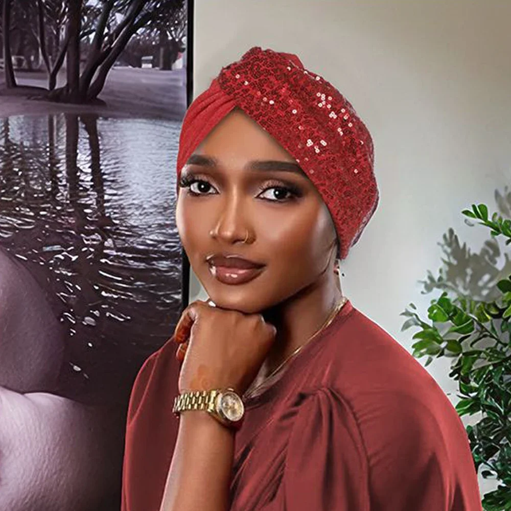 Afrikaanse Vrouwen Tulband Cap Chemo Kanker Hoed Underscarf Mutsen Motorkap Twist Knoop Hoofddoek Moslim Hijab Head Wrap Turbante Mujer