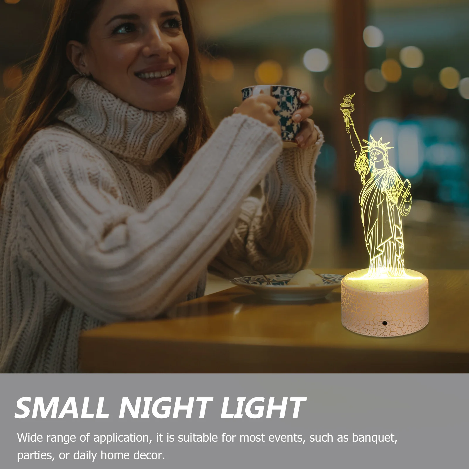 

1set 1Set Led Small Table Light For Bedroom Usb Charging Night Lamp Delicate Light Decor Chic Home Bar Room Party Gift