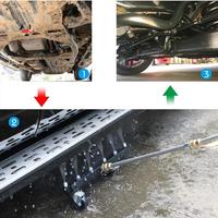 A10E-High Pressure Washer Undercarriage Cleaner,6 Nozzle Garden Cleaning Machine 4000 PSI Water Broom Cleaning Tool Kit