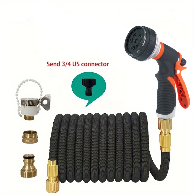 

Садовый шланг, гибкий шланг, садовая труба для полива, двойной латексный шланг высокого давления для мойки автомобиля, принадлежности для садов, орошение