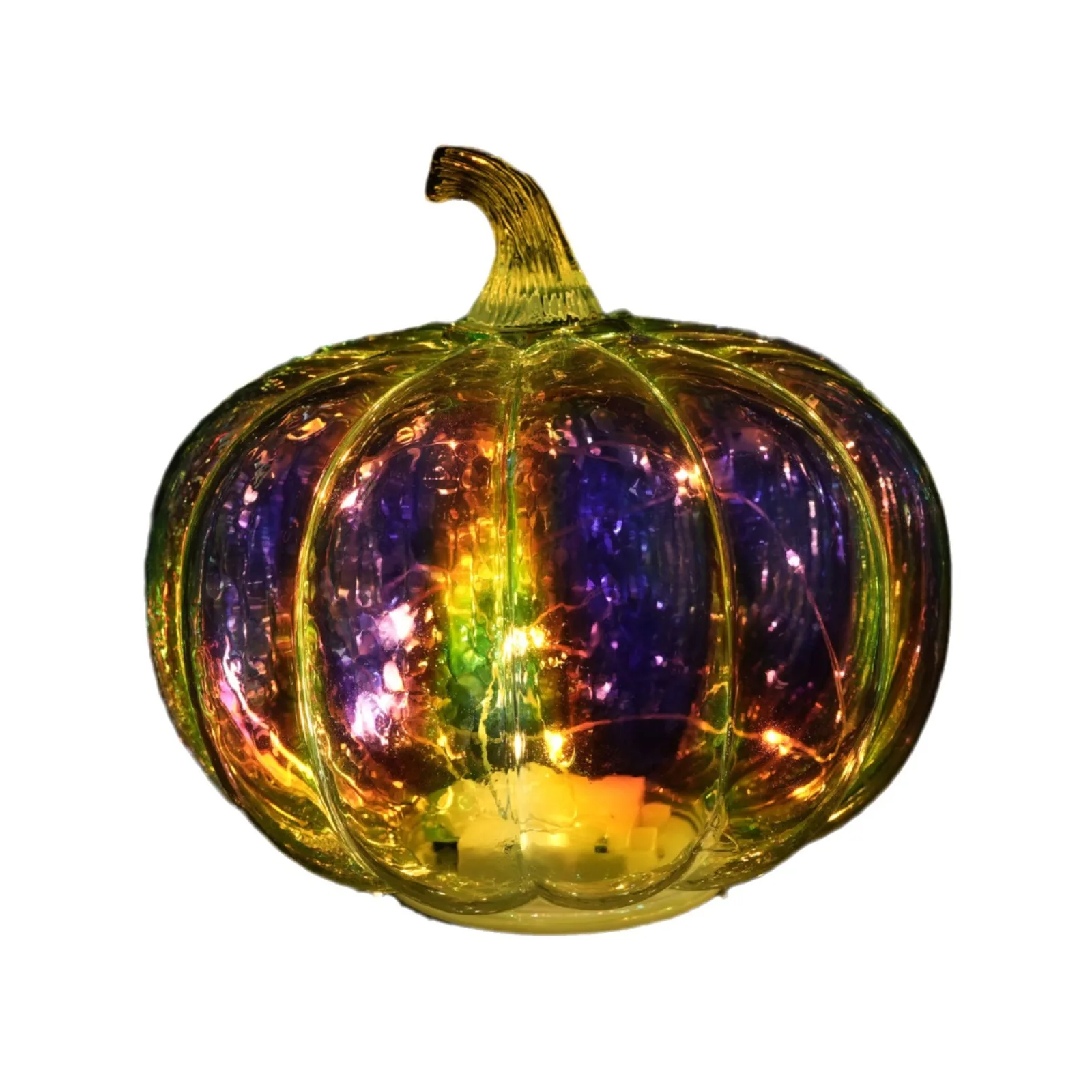 Glass Pumpkin Lantern Autumn Hot Sale Decorations Glass Decoration Crafts