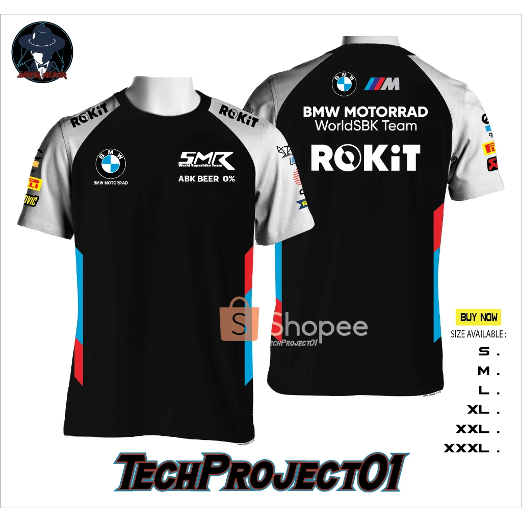 

Summer New BMW Race T-Shirt Motorcycle Racing Men Women Breathable Quick Drying Cycling Suit O-Neck Loose And Comfortable Top