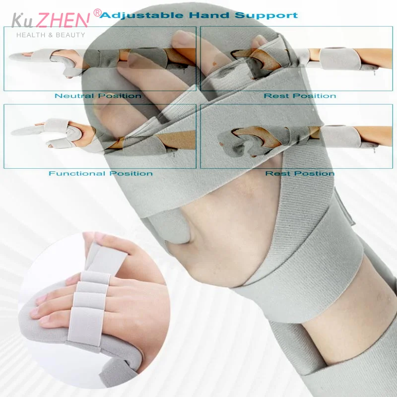 

Stroke Hand Brace Support Adjustable Finger Night Hand Splint Support Orthopedic Wrist Rest Arthritis Tendonitis Rehabilitation