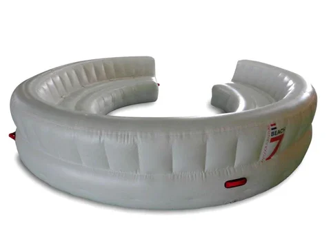 Sofá inflable en forma de s para publicidad, silla Circular para exteriores