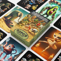 92pcs Tralalero Tralala Cards Anime Italian Brainrot Game Card Tungtung Sahur Photo Collection Kids Party Cosplay Classic Toys