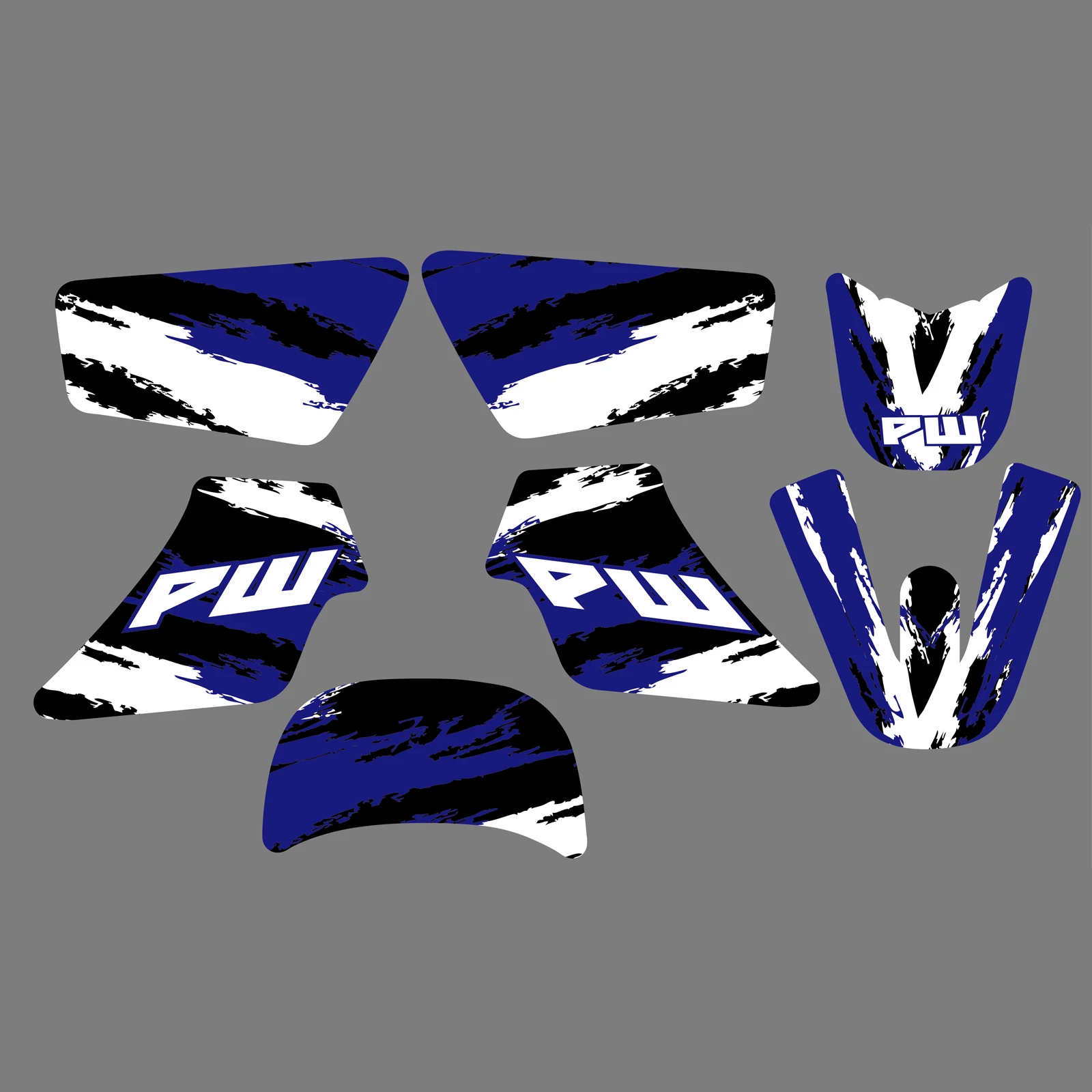 

NICECNC For Yamaha PW 50 PW50 PIT Bike All Years Motocross Fairing Graphics Background Decal Sticker Customize Decoration