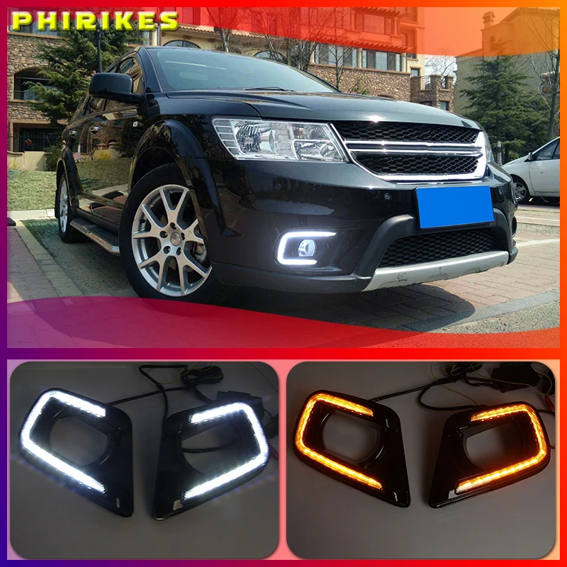 

For FIAT Freemont for Dodge Journey 2014-2016 LED DRL Daytime Running Light Daylight Signal lamp car-Styling lights