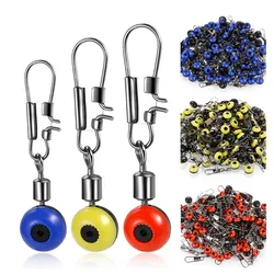 20PCS/Lot Fishing Float Bobber Stops Space Beans Connectors Fishing Line Hook Swivels Shank Clip Connector Accessories