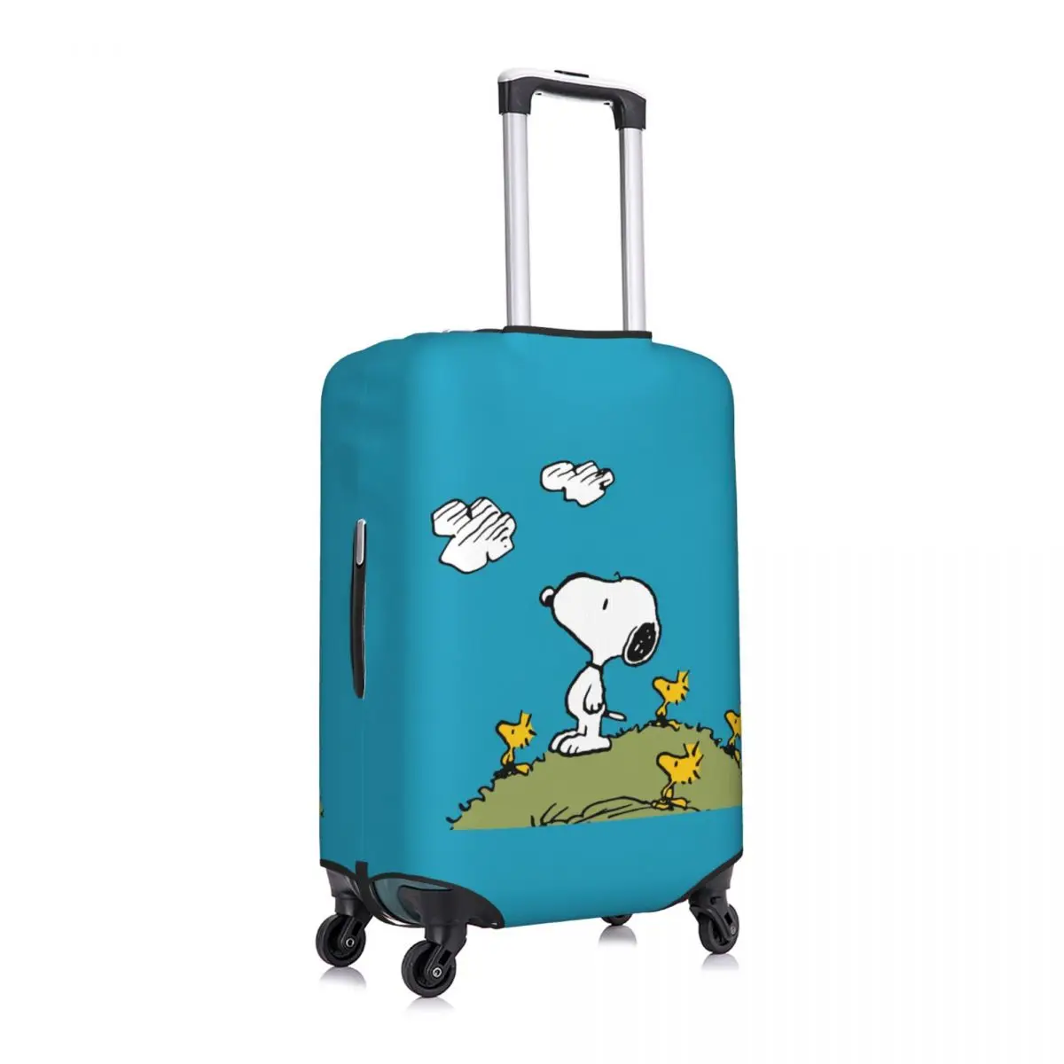 Cubierta de equipaje de Snoopy de dibujos animados lindo personalizado Fundas protectoras de maleta lindo traje para 18-32 pulgadas