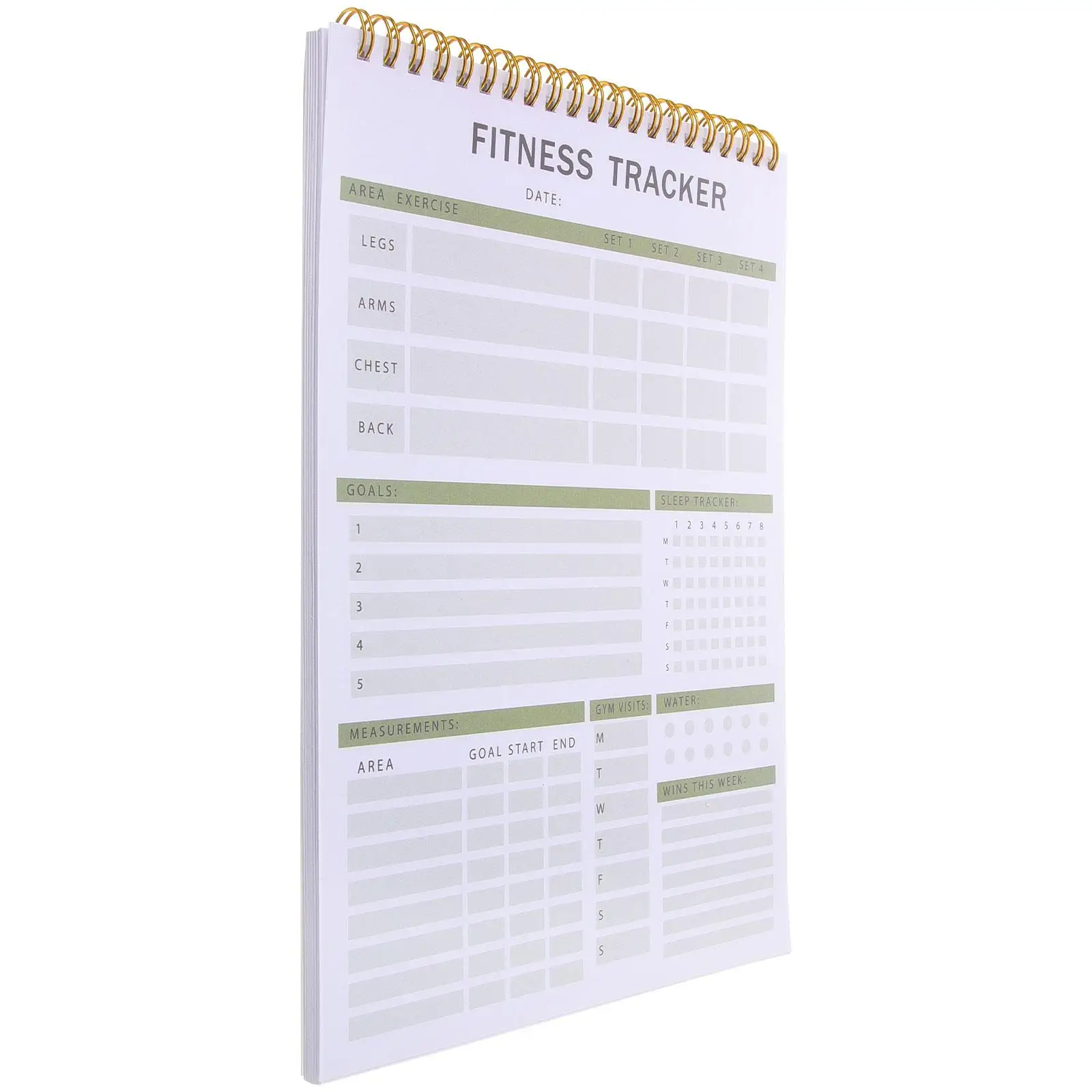 Diário de fitness caderno diário de treino livro agenda de treinamento diário bloco de notas planejador de exercício acessórios de fitness esporte rastreamento