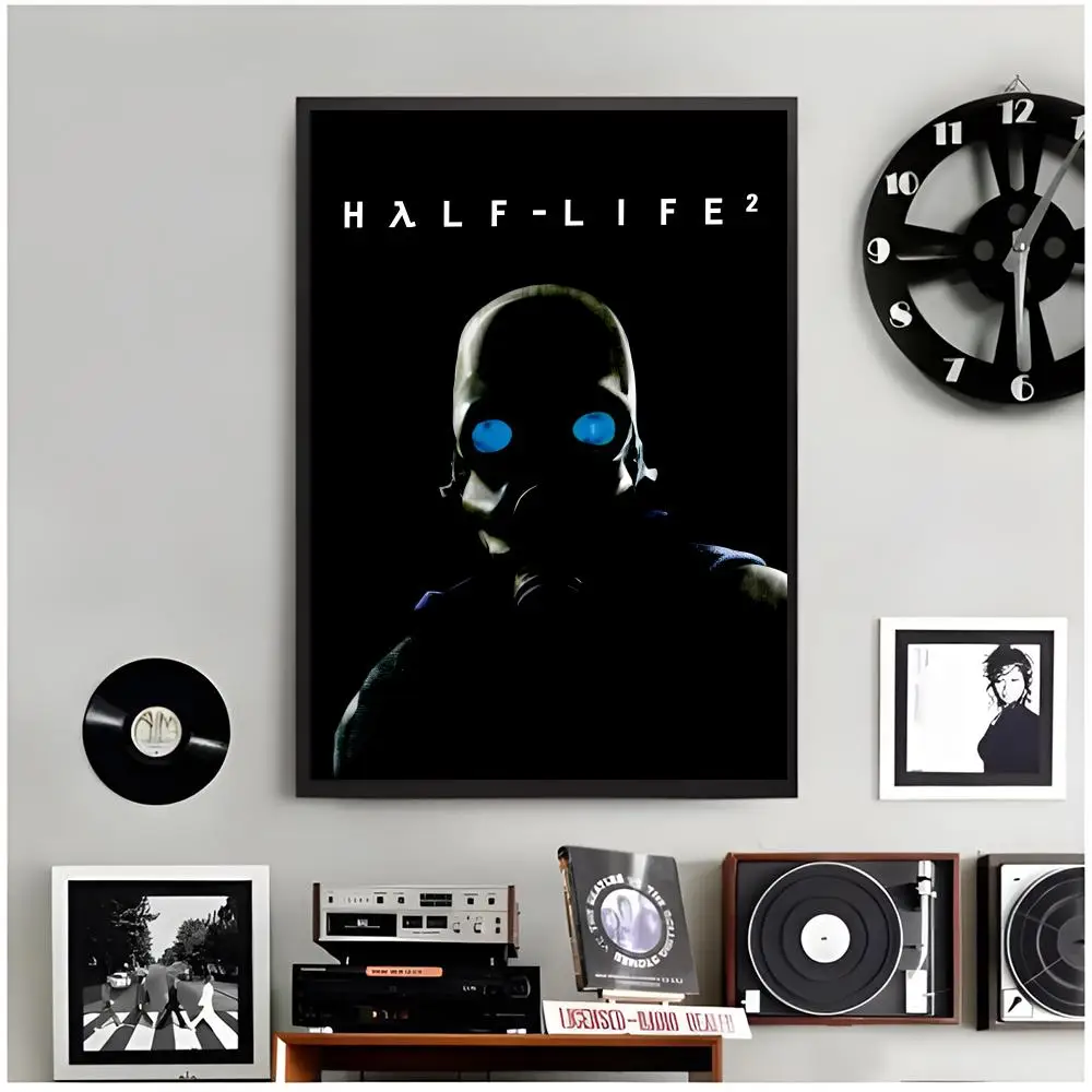 Game Shooter H-Half Life Poster Modern Wall Art Home Decor Living Room Decorative Print Unframed