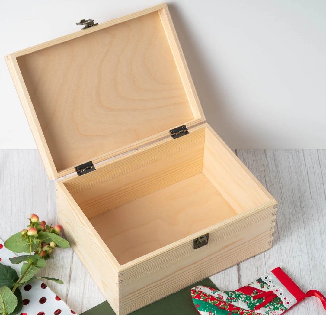 Personalized Baby Gift Box, Personalised New Baby Large Wooden Memory Box Gifts Ideas For Boys Girls Newborn Babies Keepsake Box