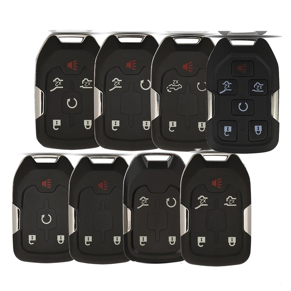 

jingyuqin New Remote Car Key Shell Cover Case For Chevrolet Tahoe Silverado Suburban GMC Sierra Acadia Terrain Yukon