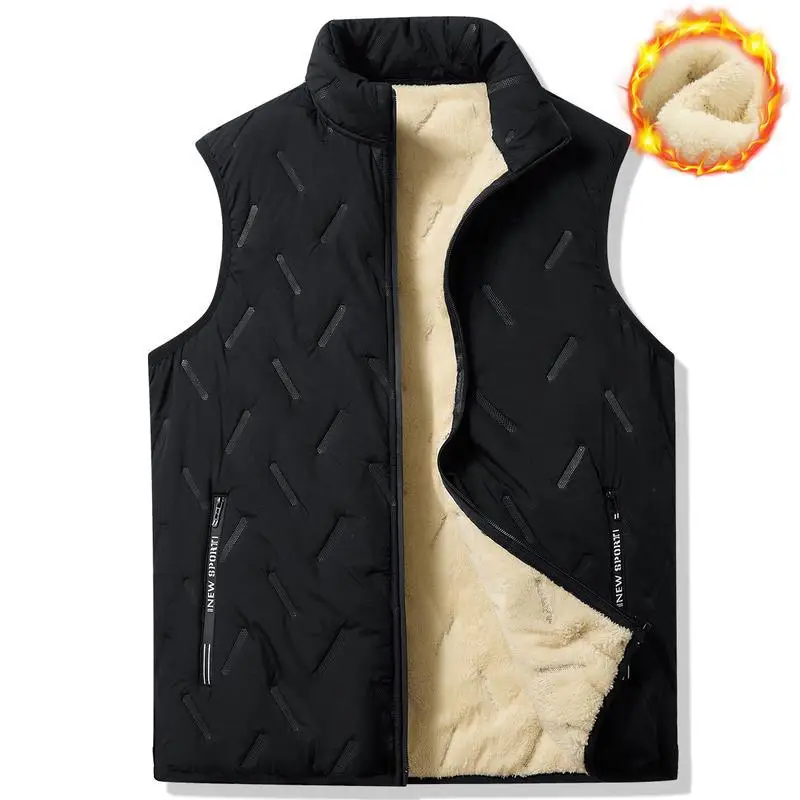 

Ultrasonic Fce Vest Lamb Velvet Vest Men's Regular Fit Vest Couple's Inner Wear Spring Season Other Material 100%