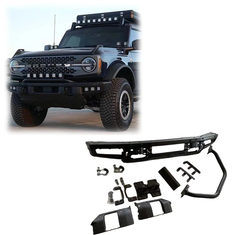 Spedking Hot sale body kit part accessories front bumper with sides for Ford Bronco