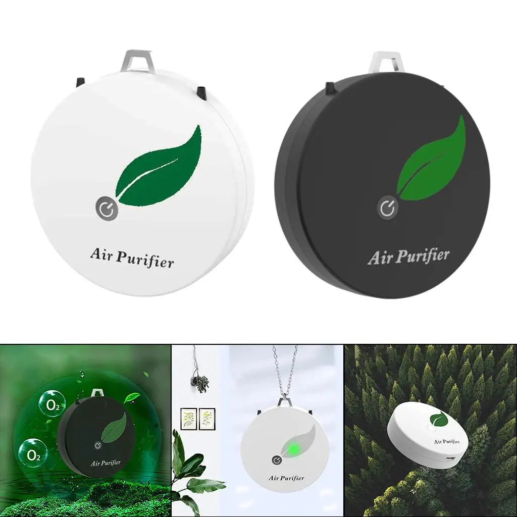 منقي هواء صغير، قلادة شخصية يمكن ارتداؤها، منقي هواء مؤين سالب #4
