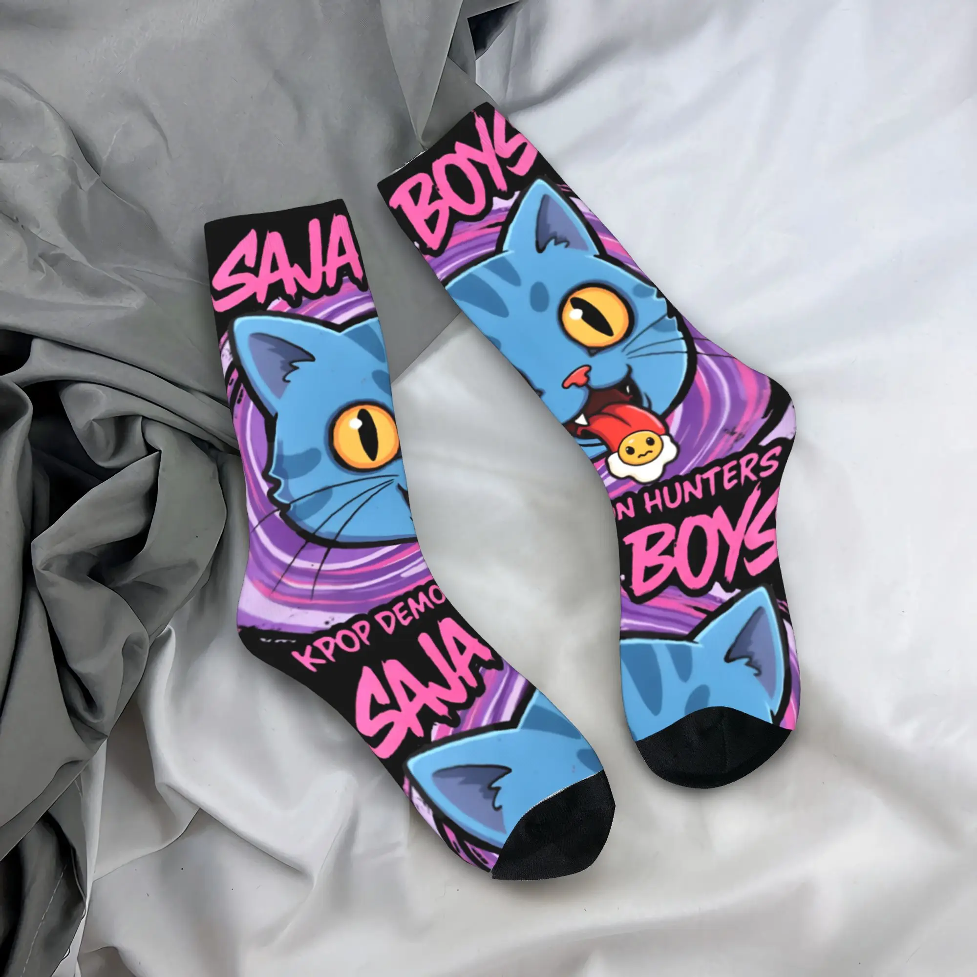 Soja K Pop Demon Hunters чулки Huntrix модные носки для взрослых и мужчин дышащие носки зимние антибактериальные носки для бега подарок