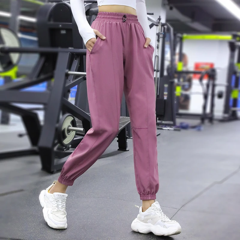 2024 new loose sweatpants women's leg running thin overalls high waist quick-drying yoga pants