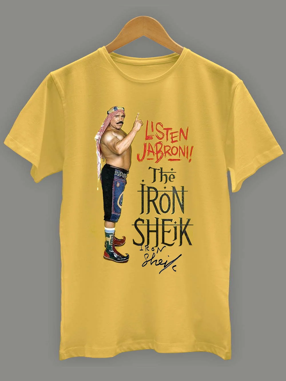 The Iron Sheik Cotton Gift For Fan YellowS -2345XL Unisex T-shirt TMB911