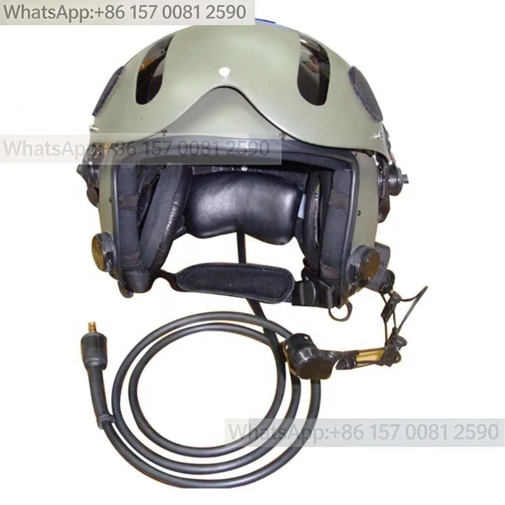 

Factory Supply Fighter Chopper Pilot Protection Headset, Hard Hat Aviation Helmet with Communication