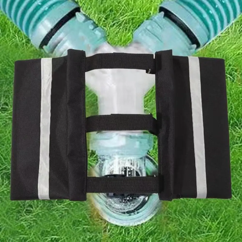 Reflective Strip RV Sewer Weight Bag 600D Oxford Cloth Heavy Duty Hose Support Device Drain Weight Reduces Spillage
