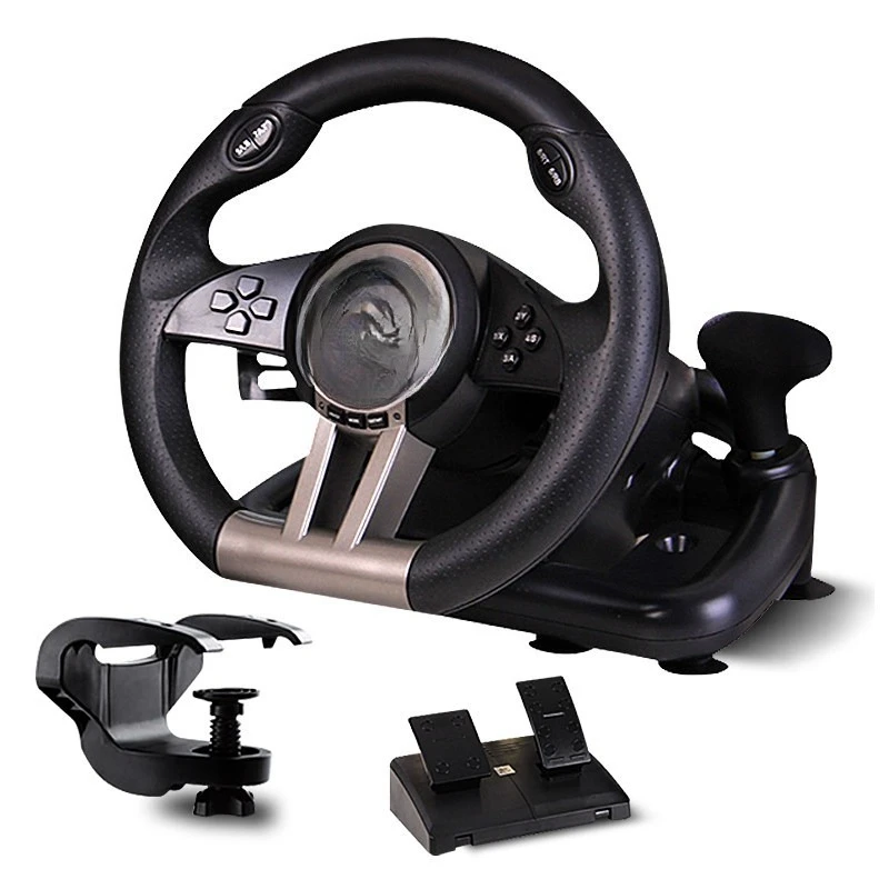 Computer game console racing game steering wheel car simulator oka 2 learn to drive