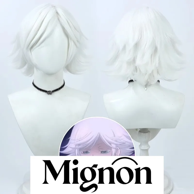 

Парик для косплея Kamisama Kiss Mizuki, белые колючие короткие волосы