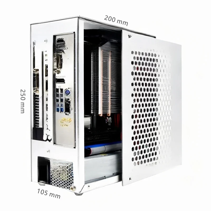 

S3 ITX aluminum 5 litre PC gaming small chassis with handle support rtx3060/13600 computer compact A4