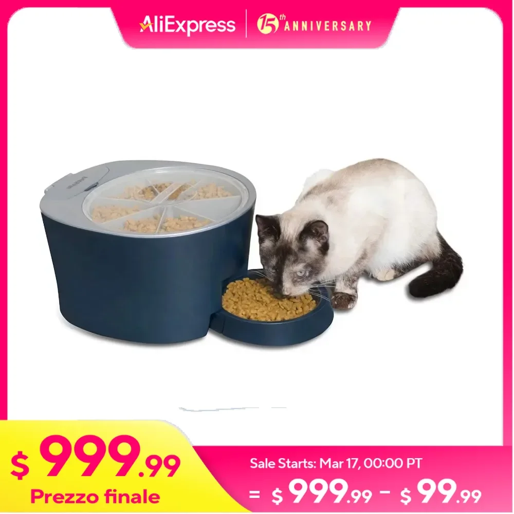 Alimentador automático programable para perros y gatos, bebedero de 7,5 libras para alimentación de perros y comederos de agua para perros