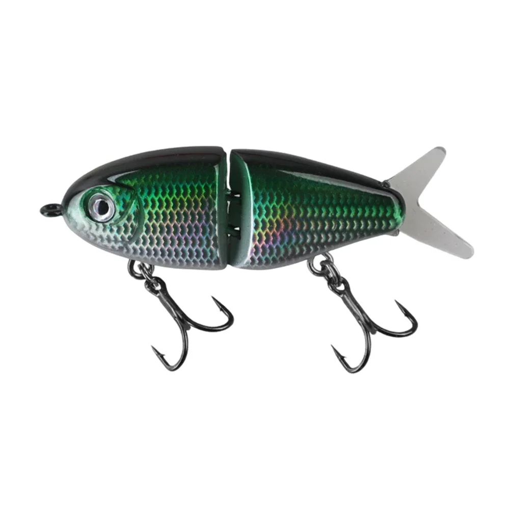 Slow Sinking Two-Joint Fishing Lure 6cm 6.5g for Bass Trout with Multi-Section Stability and Realistic Injured Fish Look