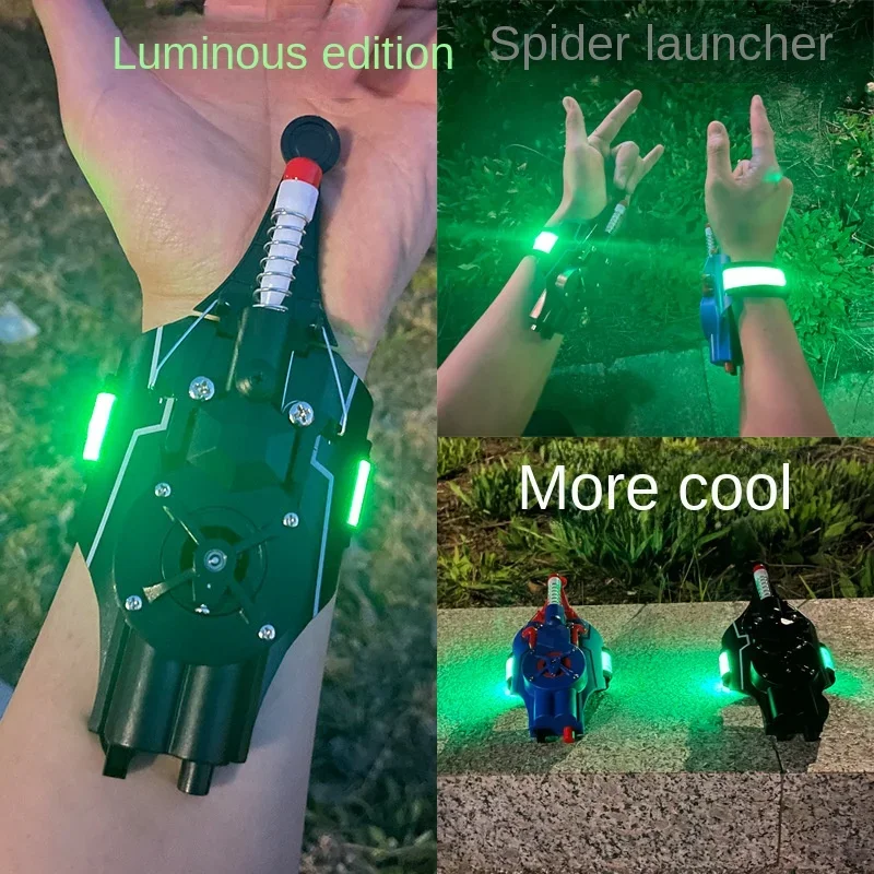 2024 New Web Shooters Toys Spider Man Wrist Launcher Cosplay Accessories Props Gloves Gift for Children