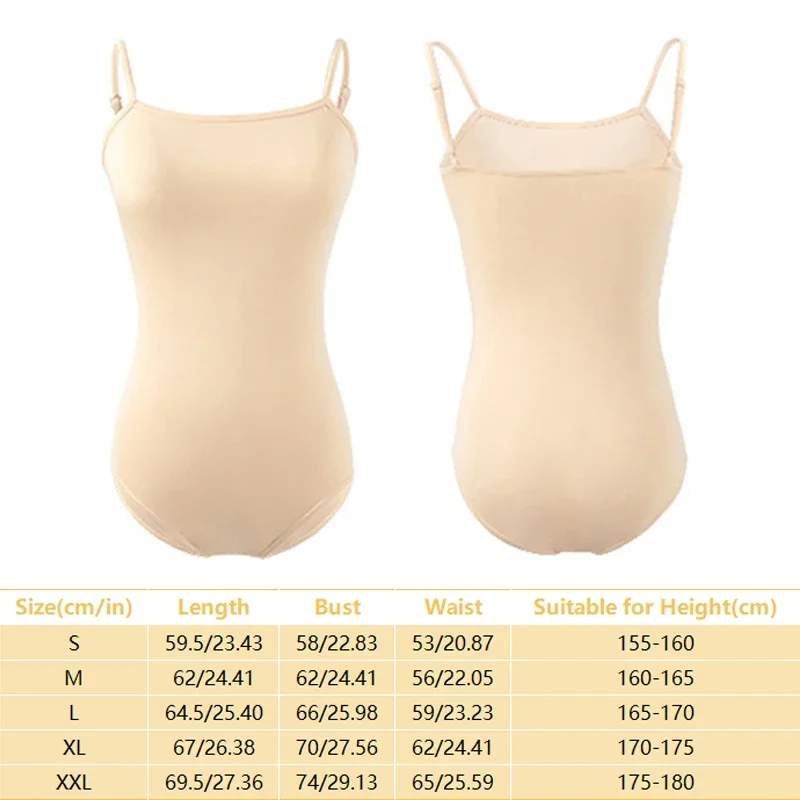 ผู้หญิง Camisole Leotard Nude บัลเล่ต์กางเกงไม่มีรอยต่อชุดชั้นใน Leotards ยิมนาสติกเต้นรํา Leotards บัลเล่ต์ผู้ใหญ่ Dancewear