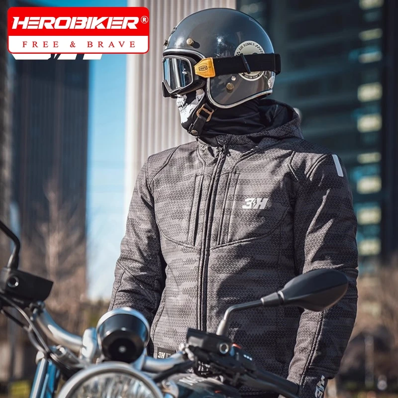 Men Motorcycle Jacket Windproof Motocross Moto Jacket Waterproof Jaqueta Motoqueiro Cold-proof Motorbike Jackets Outfit Clothing