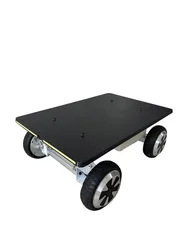 Flatbed electric remote control car chassis wheeled large load independent steering ultra-long range 4WD metal platform vehicle