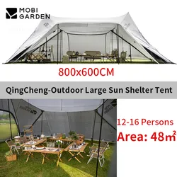 Mobi Garden Outdoor Camping 12-16 Persons Sun Shelter 48㎡ Rainproof Breathable Awning  Dinner Bonfire Party Hiking UV50+ Tent