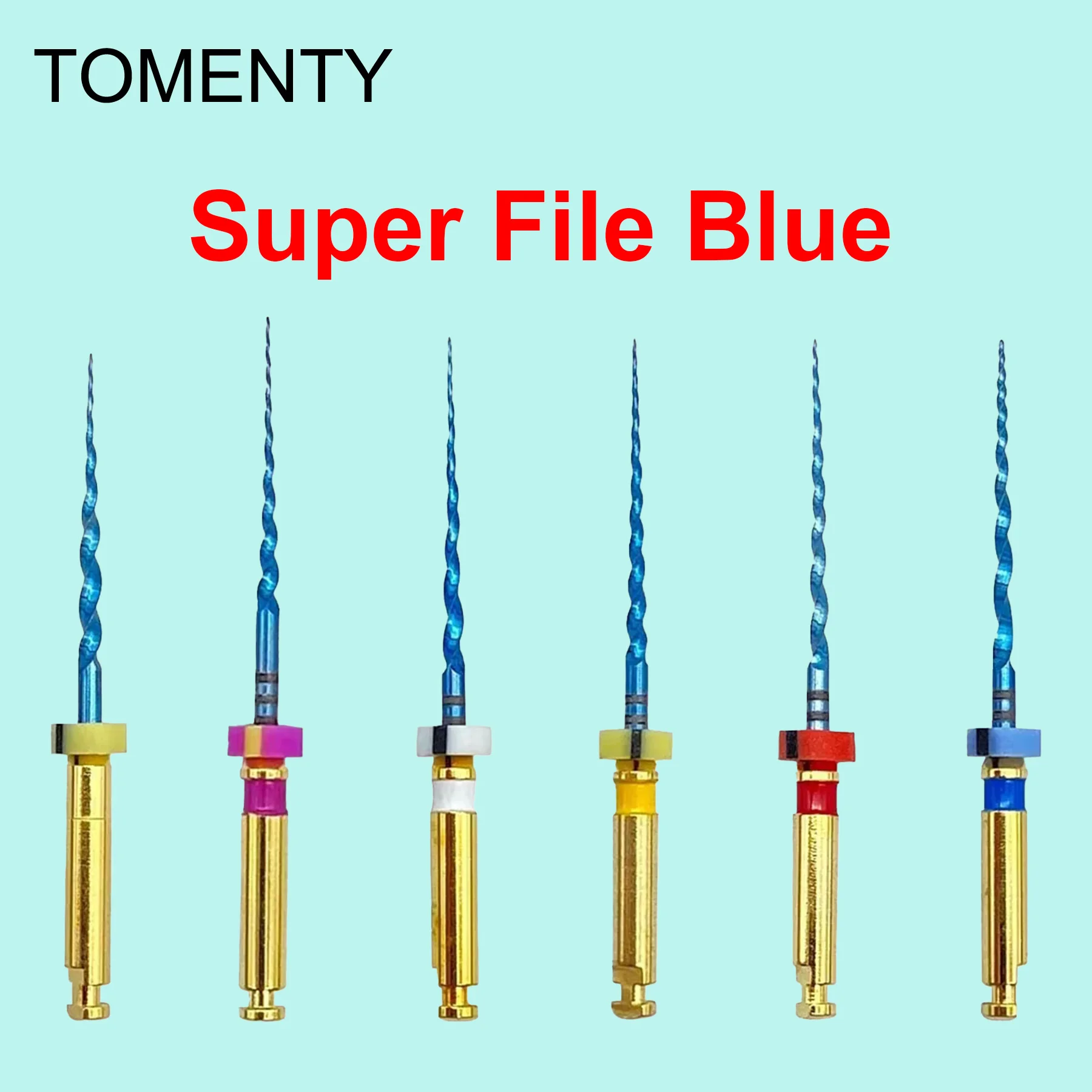 

6pcs TOMENTY Heat Activated SX-F3 Dental Root Canal Files Flexible Dentist Tools for Root Canal Treatment Preparation
