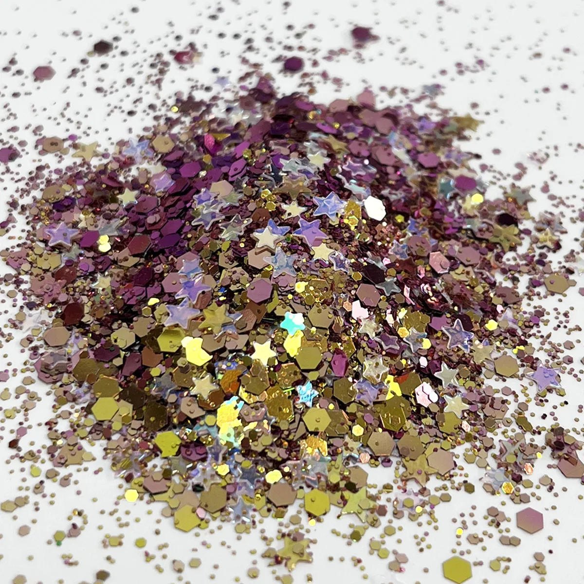 10g Star Chameleon Mixed Chunky Nail Glitter Powder Spark Gorgeous Sequin ForDIY Resin Expoy Decoration Jewelry Making Craft